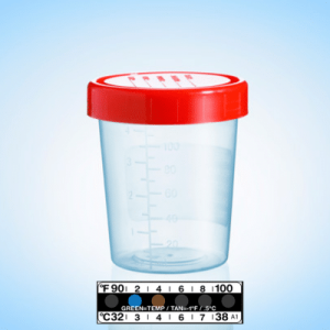 Urine Specimen Cups with Temperature Strip