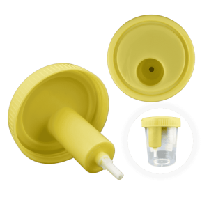 urine container with needle, wp vacuum cup with lid